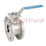 Wafer Type Stainless Steel Ball Valve Full Port, Flange End PN16 ISO5211-Direct Mount Pad