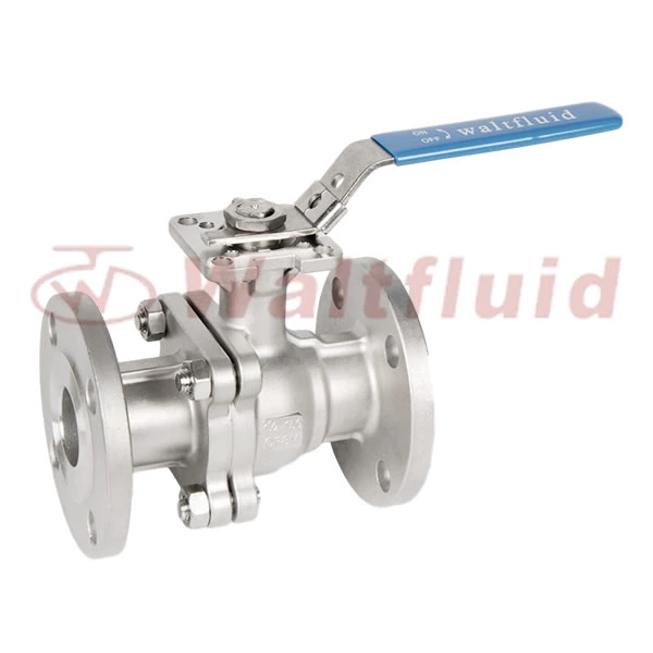 2-PC Stainless Steel Ball Valve Full Port,Flange  End 150Lb ISO5211-Direct Mount Pad