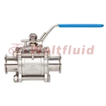 Stainless Steel Sanitary Hygienic Tri Clamp 3-piece Ball Valves