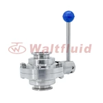 Stainless Steel Sanitary Clamped Butterfly Type Ball Valves