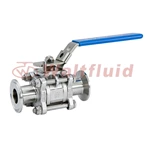 Stainless Steel Sanitary Straight Two Ways Manual Ball Valves