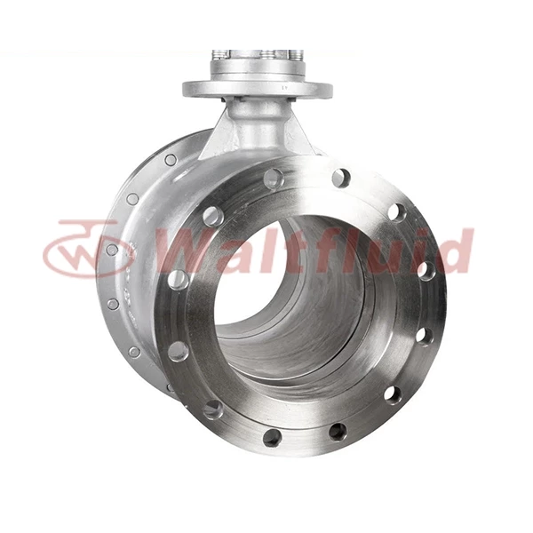 High Quality GB/API 6D Low Temperature CF8 Industrial 2 PC Flanged Trunnion Ball Valve