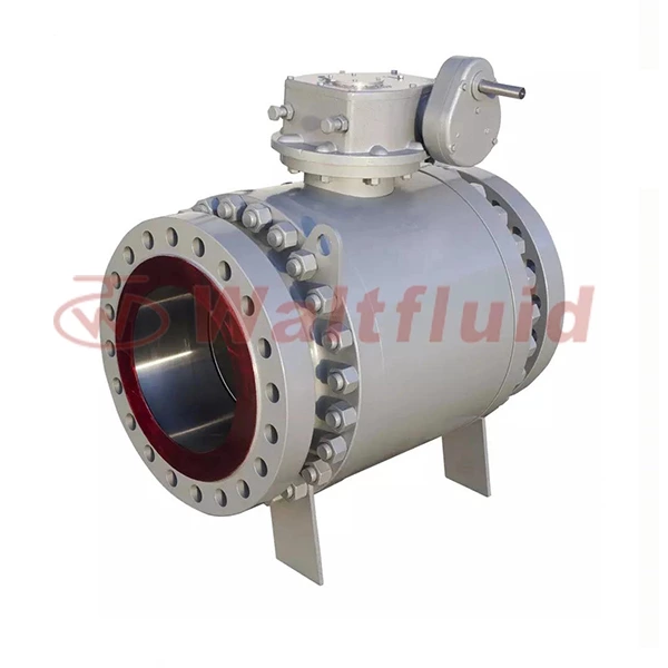 Metal Seated High Temperature Industrial Forged Carbon Steel 3 Piece High Pressure Trunnion Mounted Ball Valve From API 6D Supplier